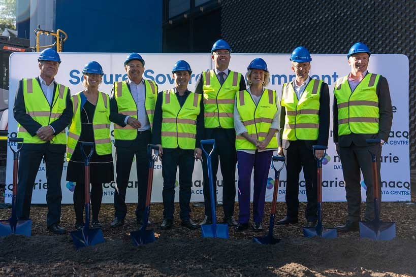 Australia’s Cyber Security Minister breaks ground at Macquarie Data Centres new AI and cloud facility | Macquarie Data Centres Australia’s Cyber Security Minister breaks ground at Macquarie Data Centres new AI and cloud facility | Macquarie Data Centres
